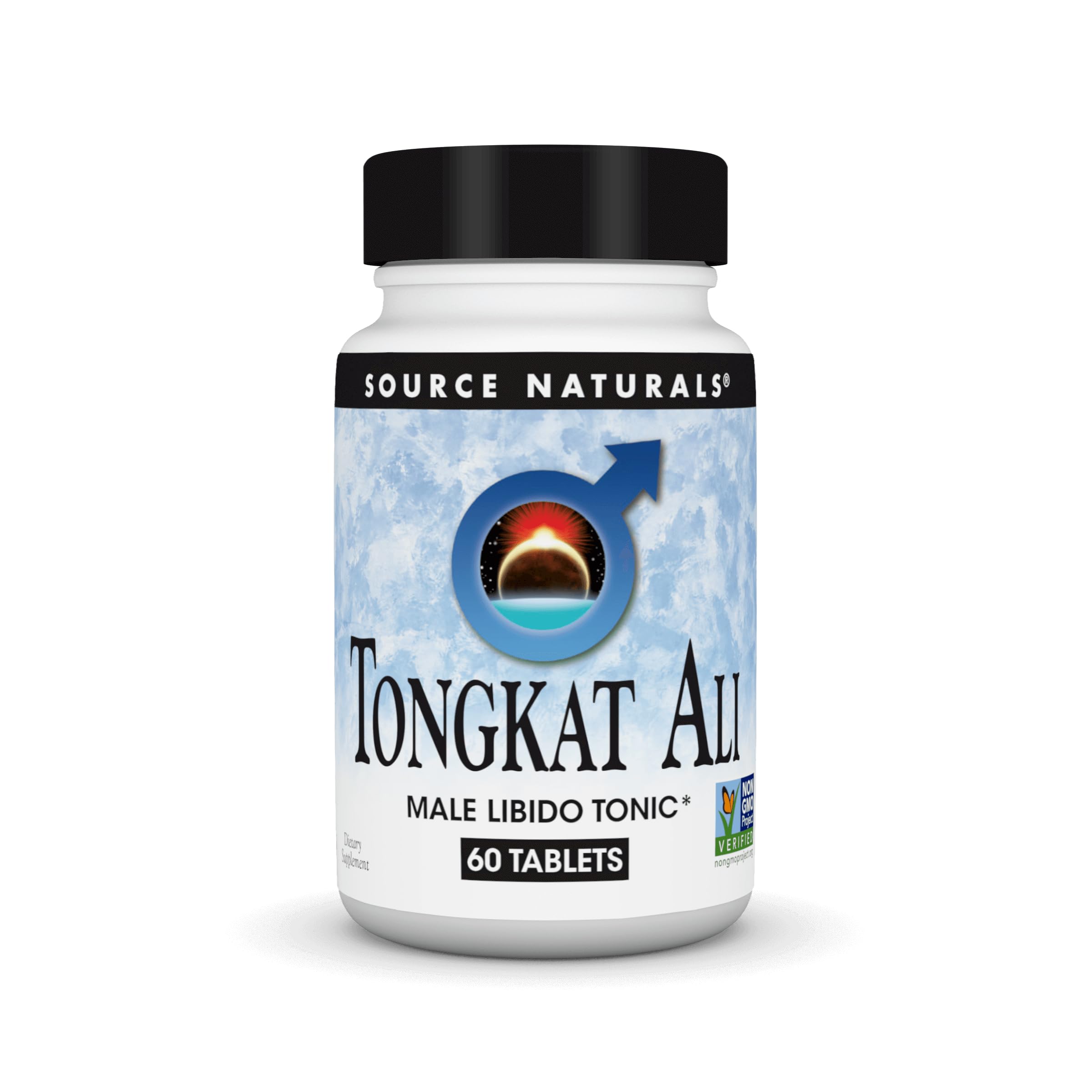 Source Naturals Tongkat Ali tablets packaging showcases daily vitality and trusted USA-made quality.