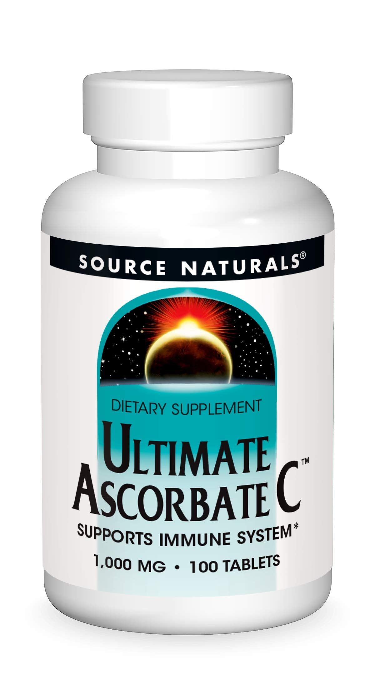 Source Naturals Ultimate Ascorbate C bottle with 100 tablets