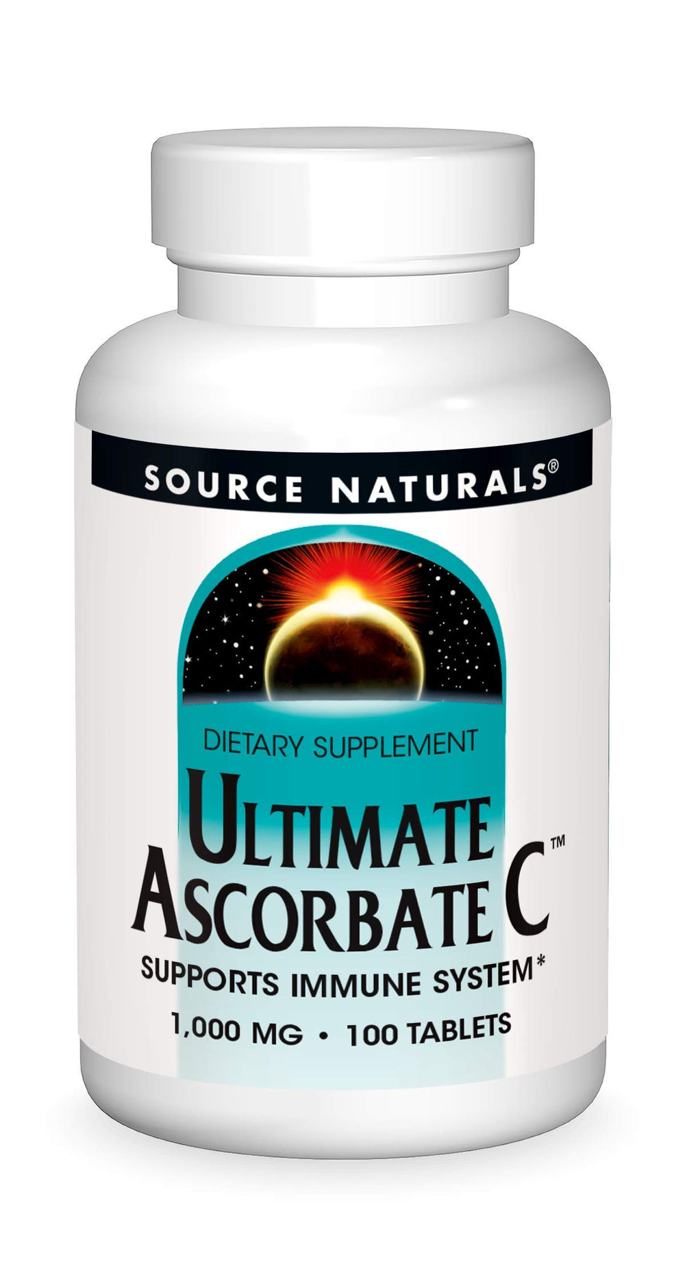 Source Naturals Ultimate Ascorbate C bottle label