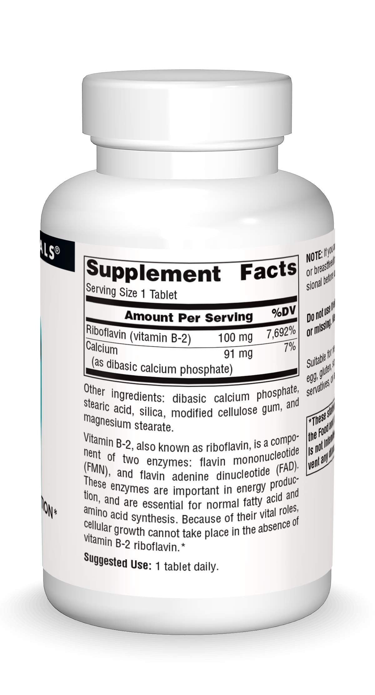 Vitamin B-2 Riboflavin tablets in blister packaging