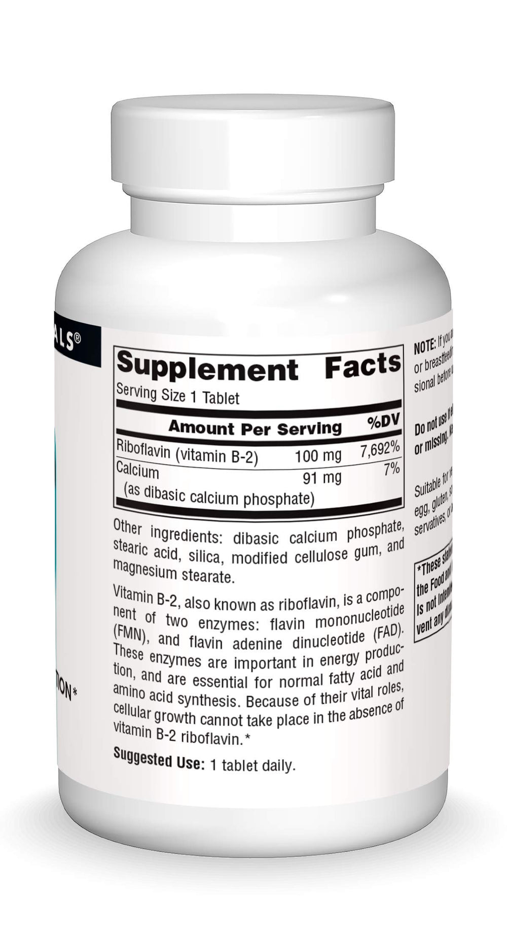 Vitamin B-2 Riboflavin tablets in blister packaging