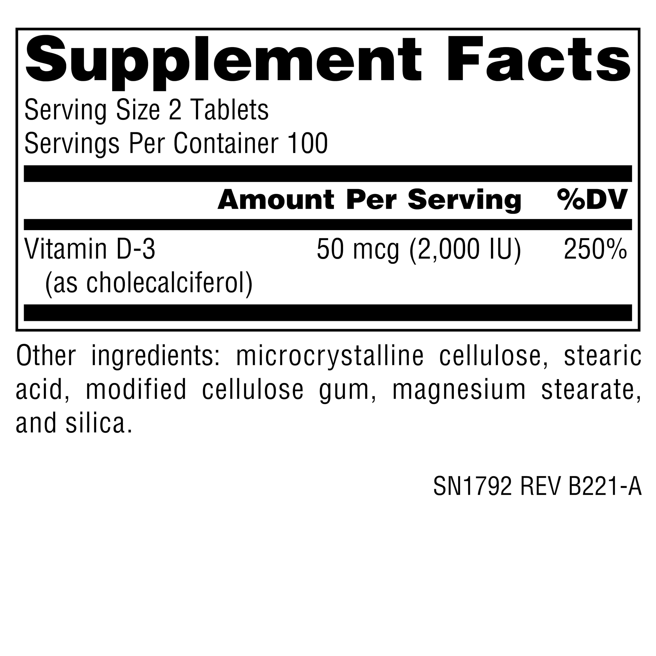 Suggested use: 1 to 2 tablets daily with a meal