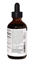 Close-up of Vitamin D-3 Liquid Drops bottle label