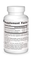 One tablet serving of Source Naturals K2+D3 with calcium