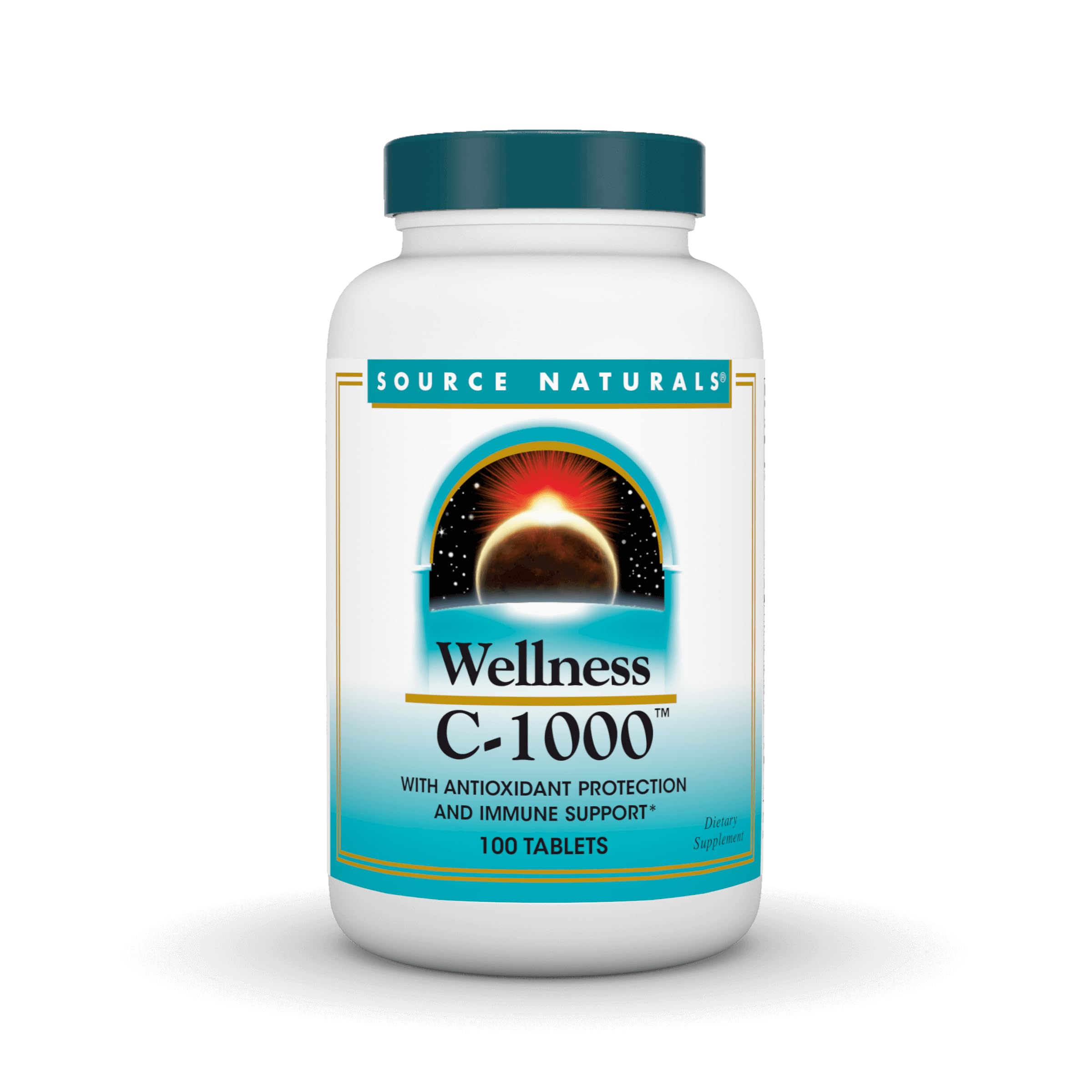 Bottle of Source Naturals Wellness C-1000 Immune Support with antioxidant protection