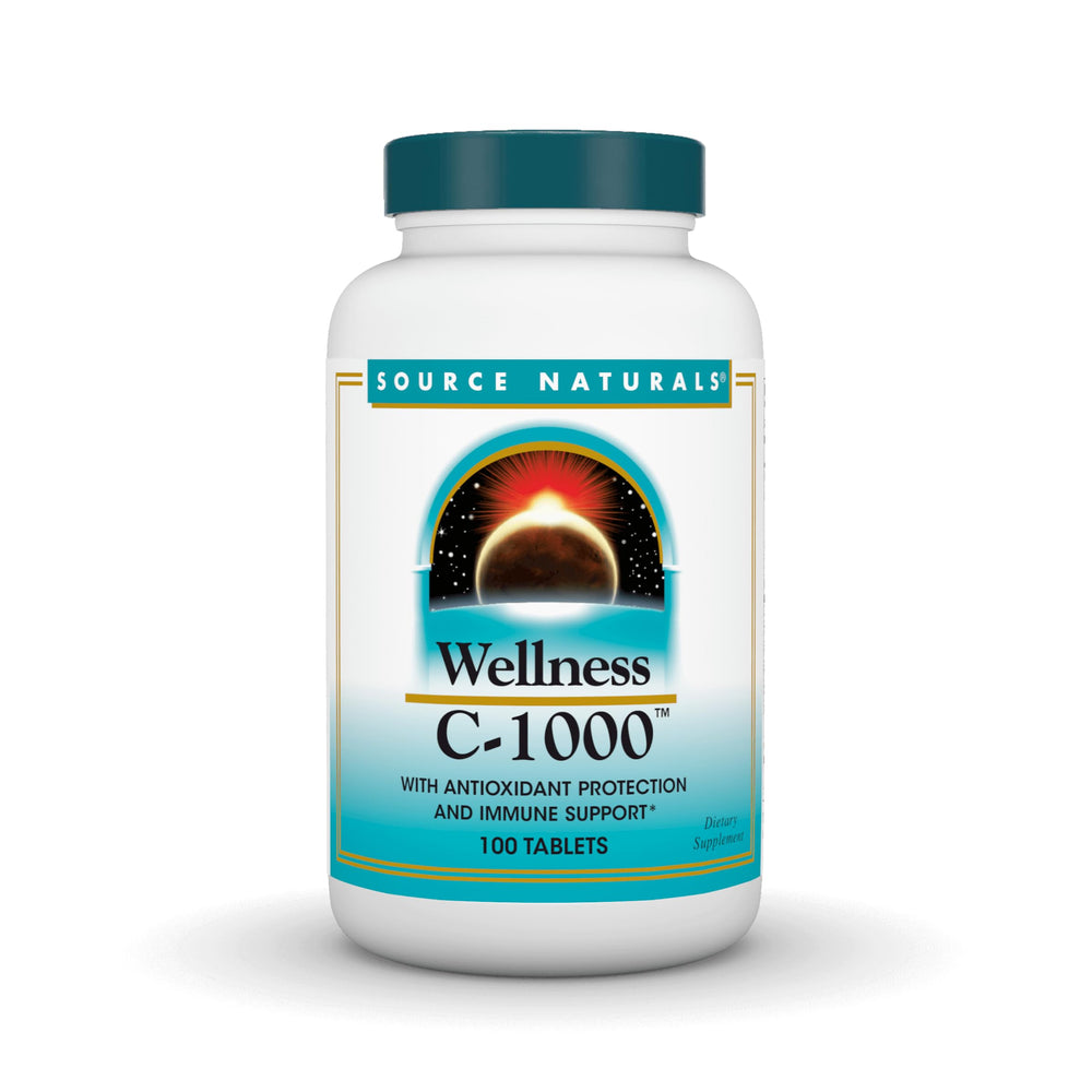 Bottle of Source Naturals Wellness C-1000 Immune Support with antioxidant protection