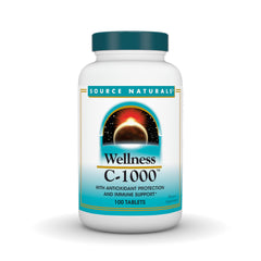 Bottle of Source Naturals Wellness C-1000 Immune Support with antioxidant protection