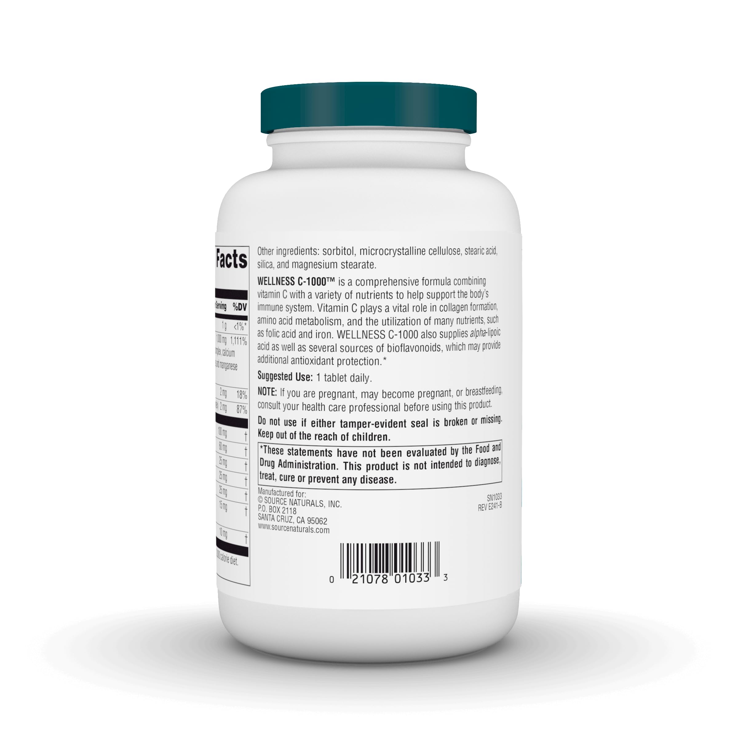 Key ingredients: vitamin C with bioflavonoids, alpha-lipoic acid and grape seed extract