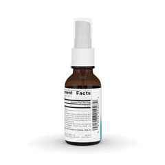 Side view of Source Naturals Wellness Colloidal Silver Throat Spray 1 fl oz bottle