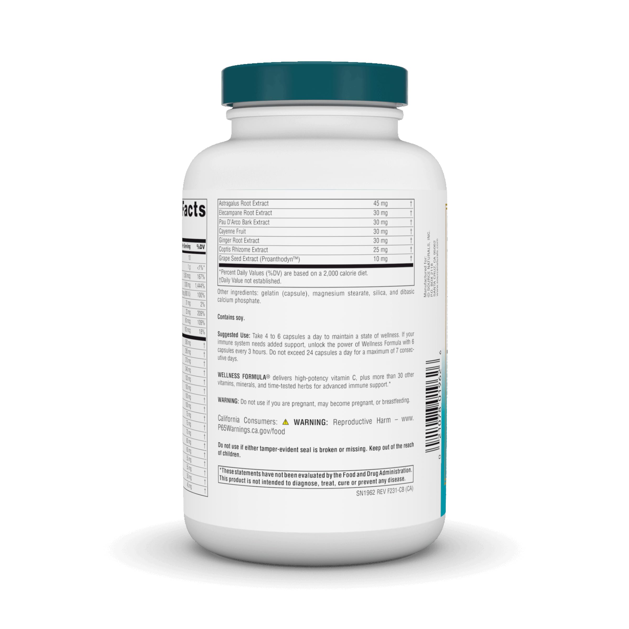 Vitamin C and Vitamin A symbols representing antioxidant support