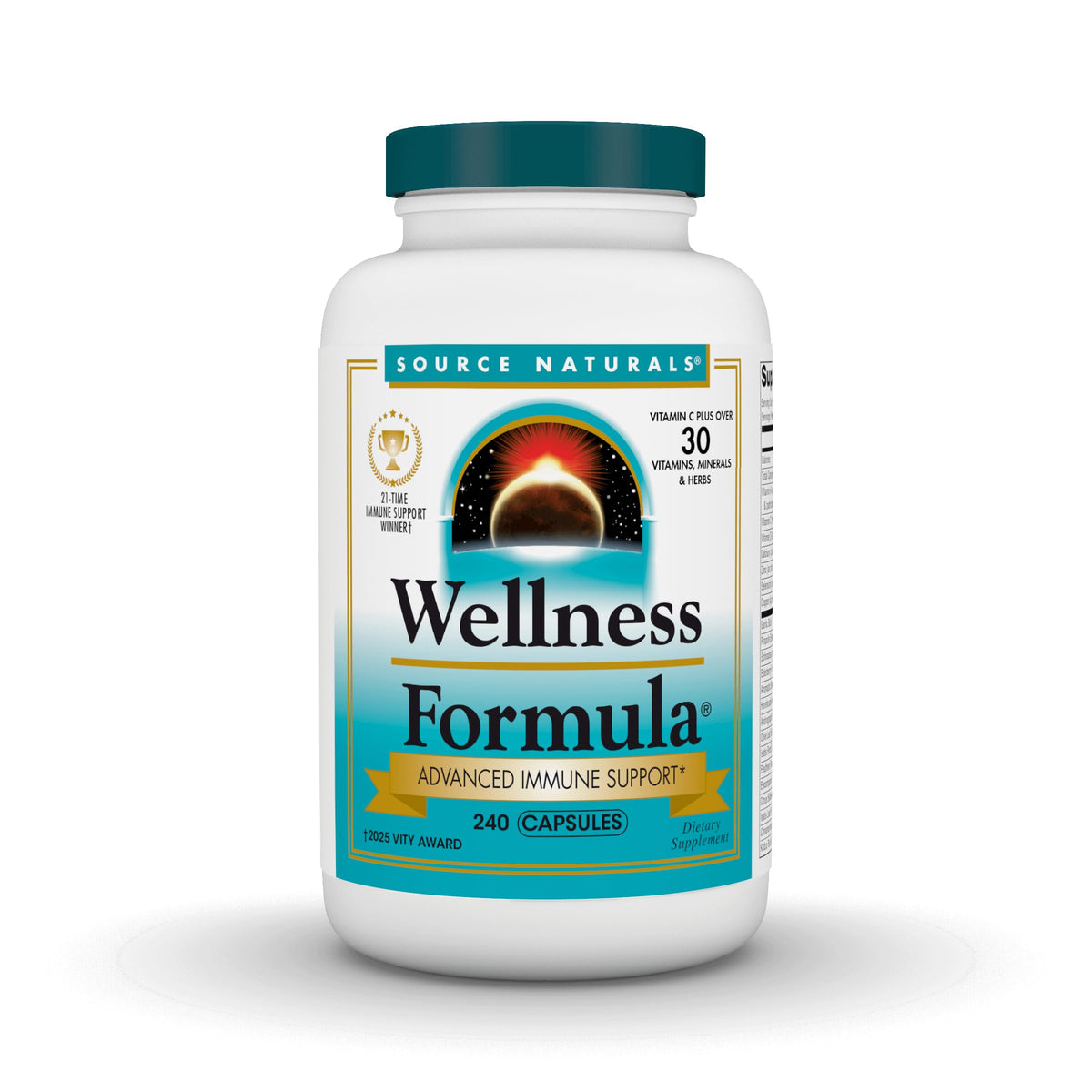 Bottle of Source Naturals Wellness Formula Immune Support