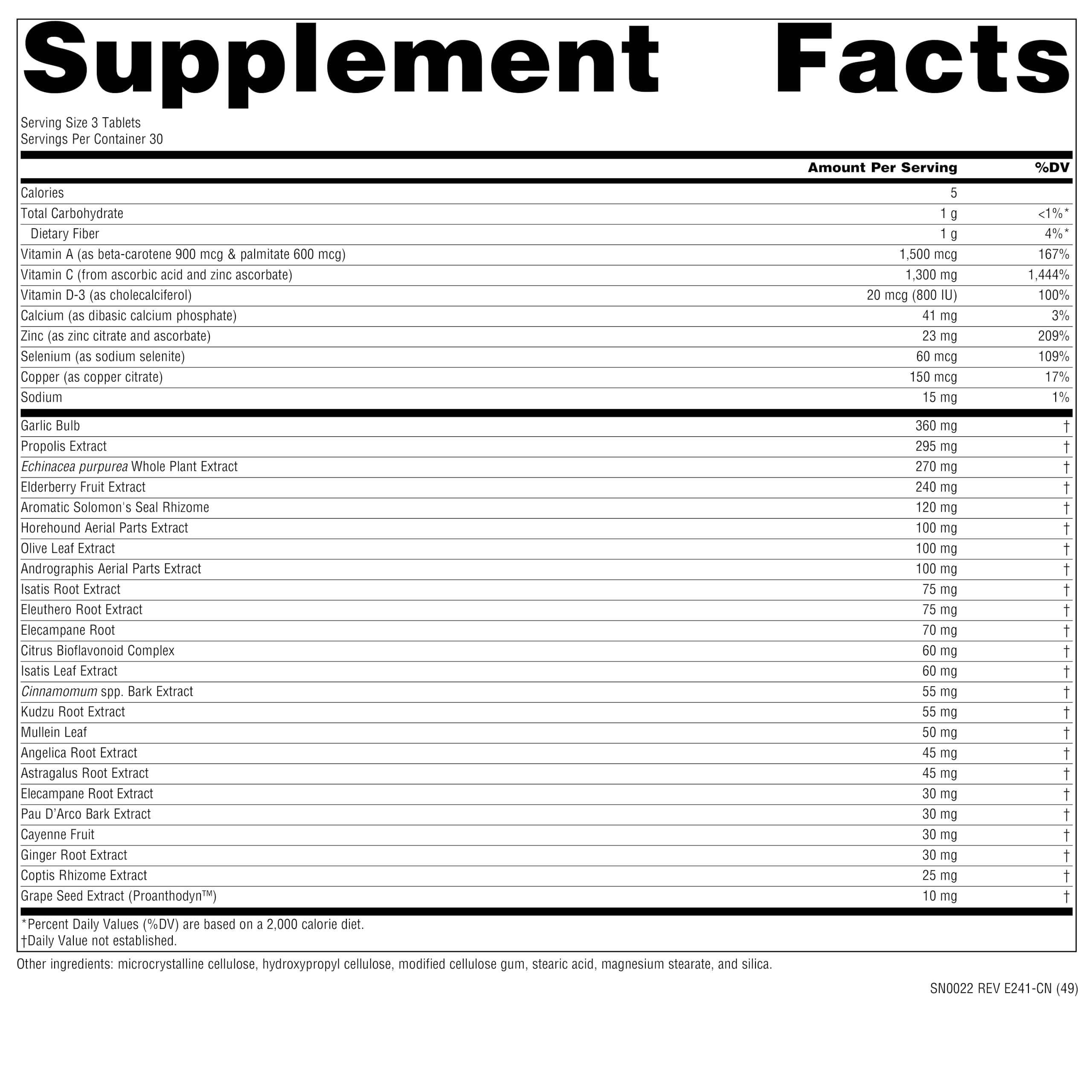 Capsules of Wellness Formula dietary supplement