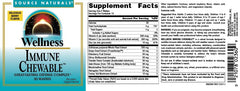 Graphic showing suggested use: adults 2 wafers four times daily