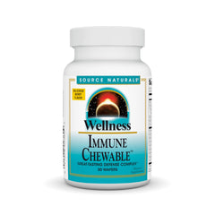 Front view of Source Naturals Wellness Immune Chewable Defense Complex* bottle