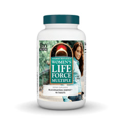 Bottle of Source Naturals Women's Life Force Multivitamin 90 tablets - front view