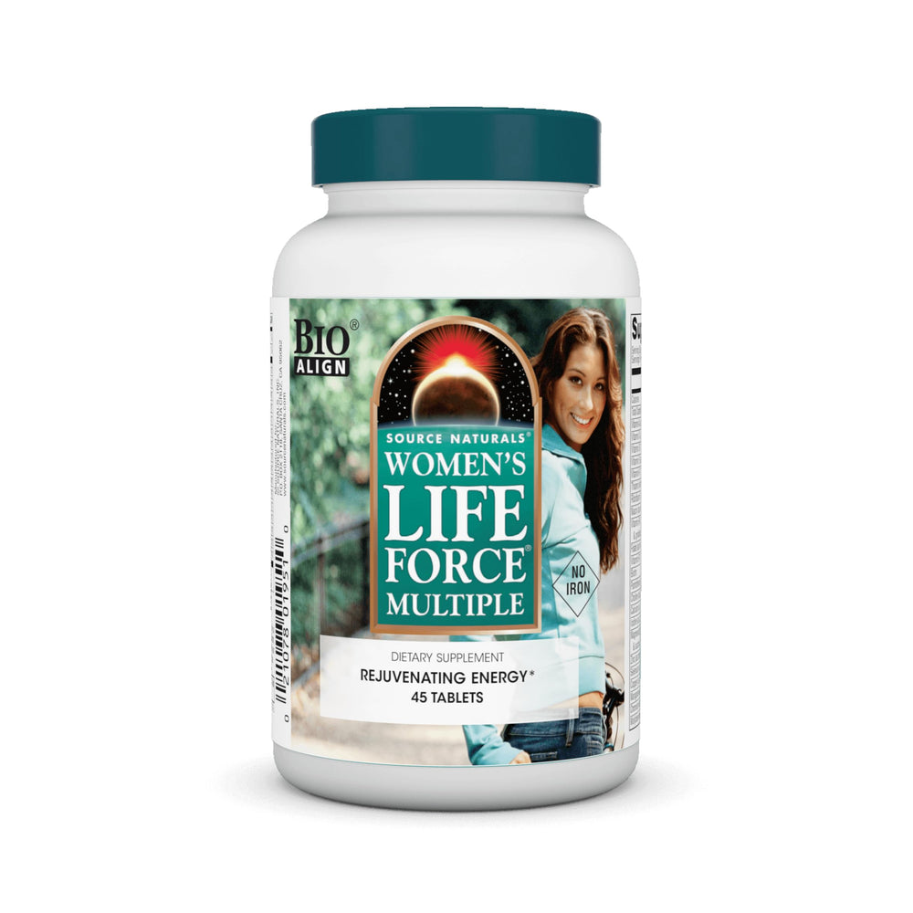 Bottle of Source Naturals Women's Life Force Iron Free Multivitamin