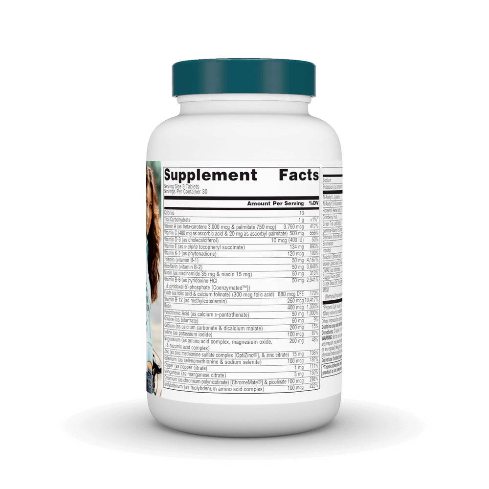 Product label for Source Naturals Women's Life Force Multivitamin