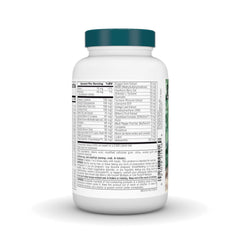 Nutrition facts panel on the Life Force Multivitamin bottle