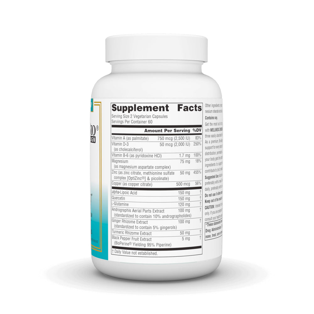 Close-up of ZincMunity bottle label