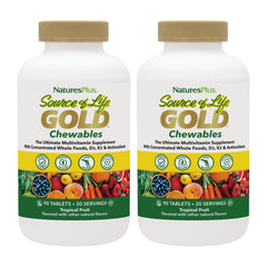 Bottle label of NaturesPlus Source of Life Gold Multivitamin