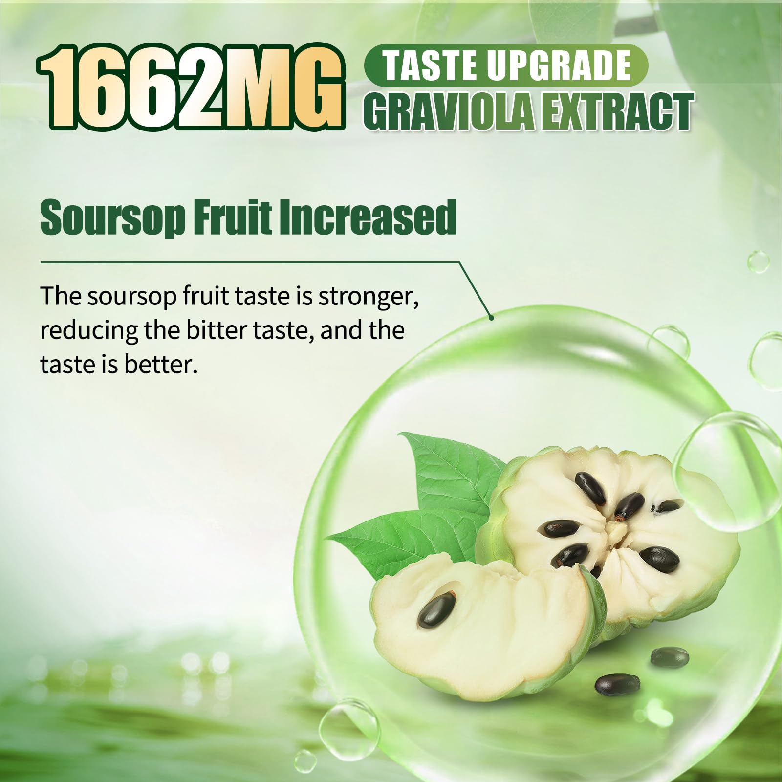 Ingredients detail of the herbal blend in Soursop Bitters Liquid