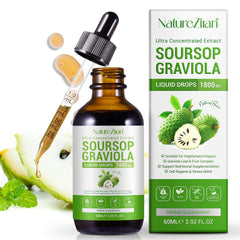 Bottle of Soursop Bitters Liquid Drops with dropper