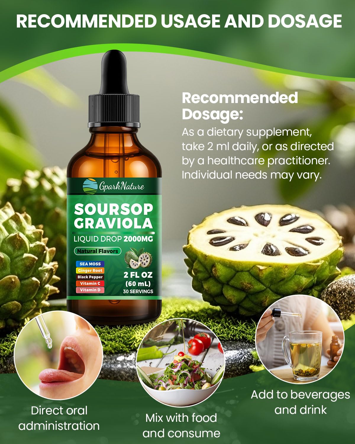 Product packaging showing 2 fl oz (60 ml) bottle