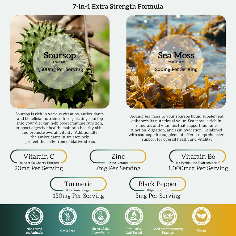 Dropper dispensing Soursop liquid drops