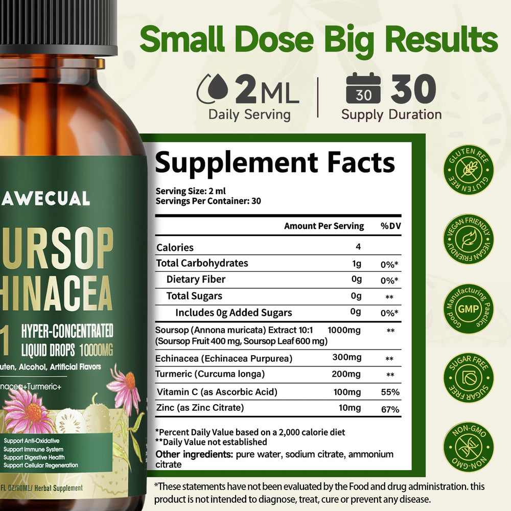 Antioxidant support from soursop and Vitamin C