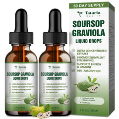 Two-pack Soursop Graviola Drops bottle front view