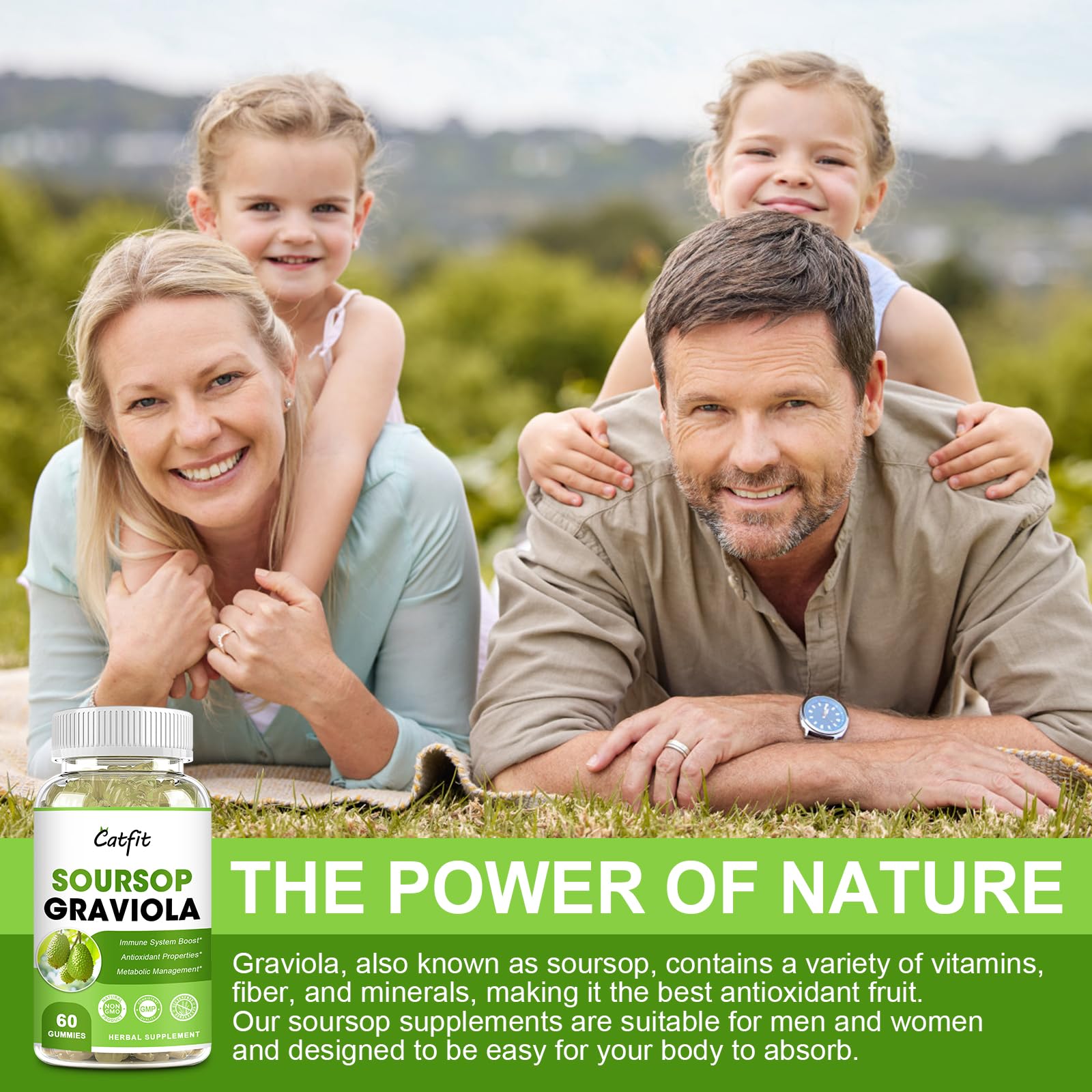 Gluten-free vegan gummy supplement packaging