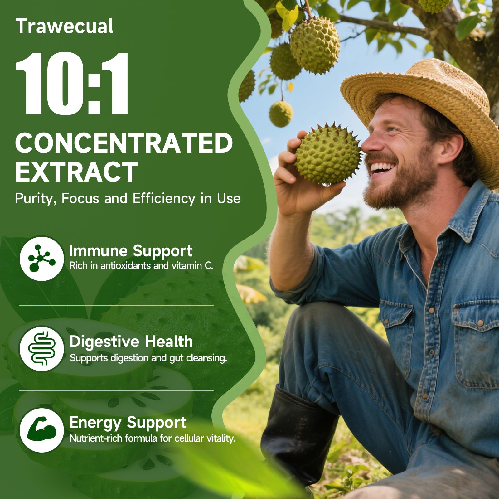 5-in-1 formula with Echinacea, Turmeric, Vitamin C and Zinc