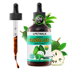Soursop Graviola leaf extract liquid drops bottle, 120ml