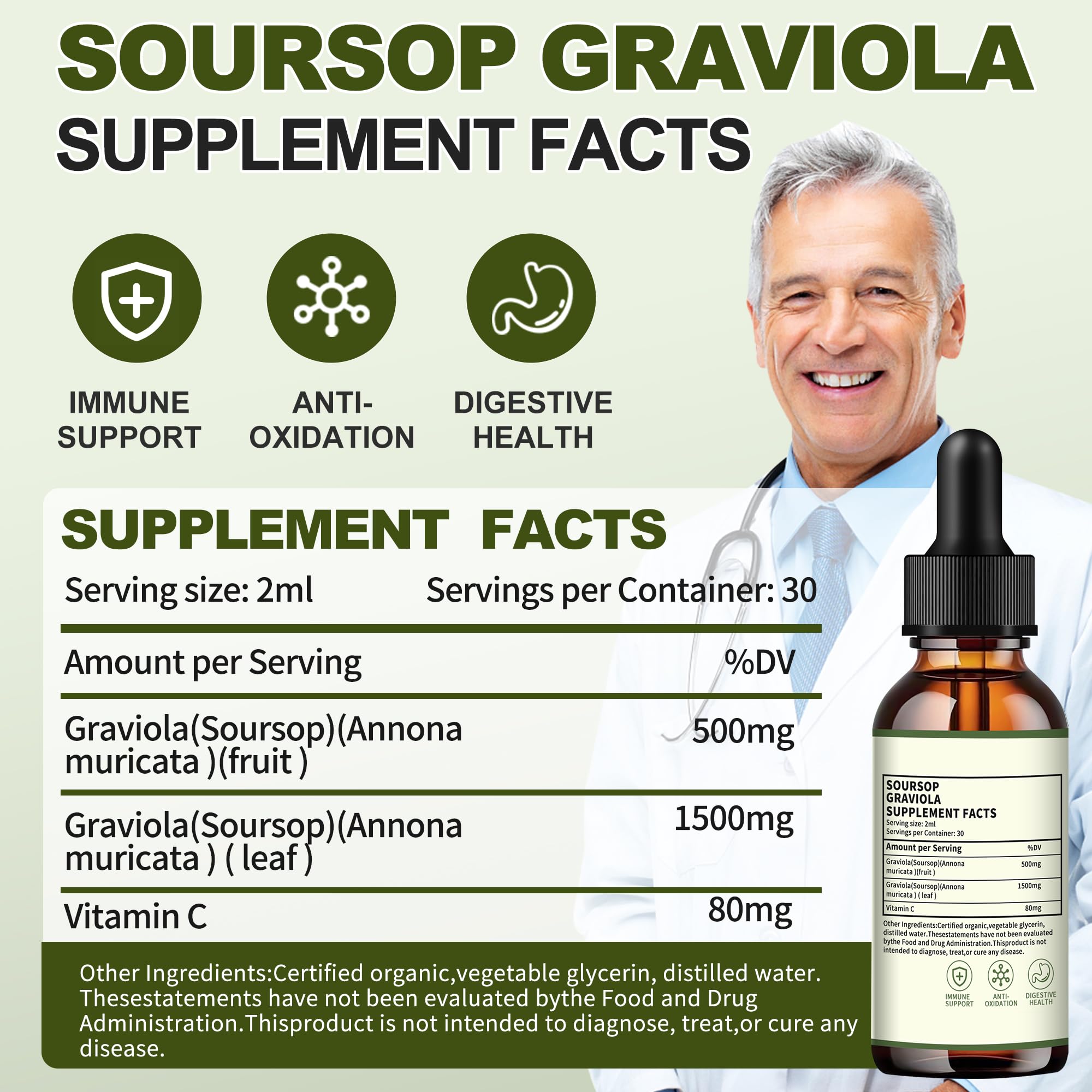 Ingredients and benefits emphasize immune support and antioxidant properties