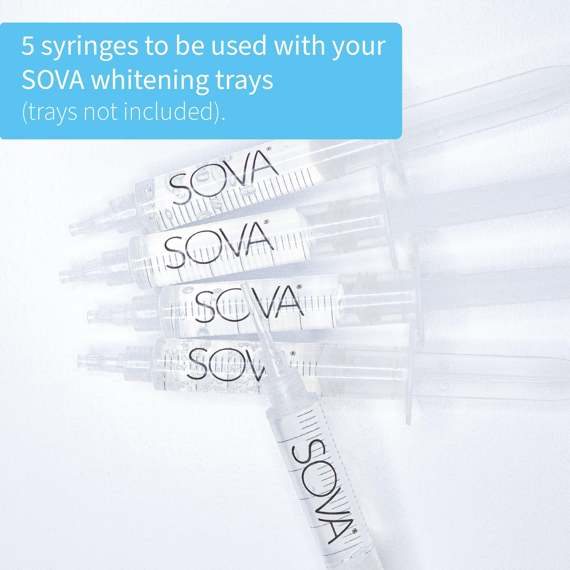 Five syringes of whitening gel for SOVA White 5 pack