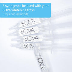 Five syringes of whitening gel for SOVA White 5 pack