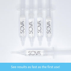 Close-up of peroxide-based whitening formula (35% carbamide peroxide)