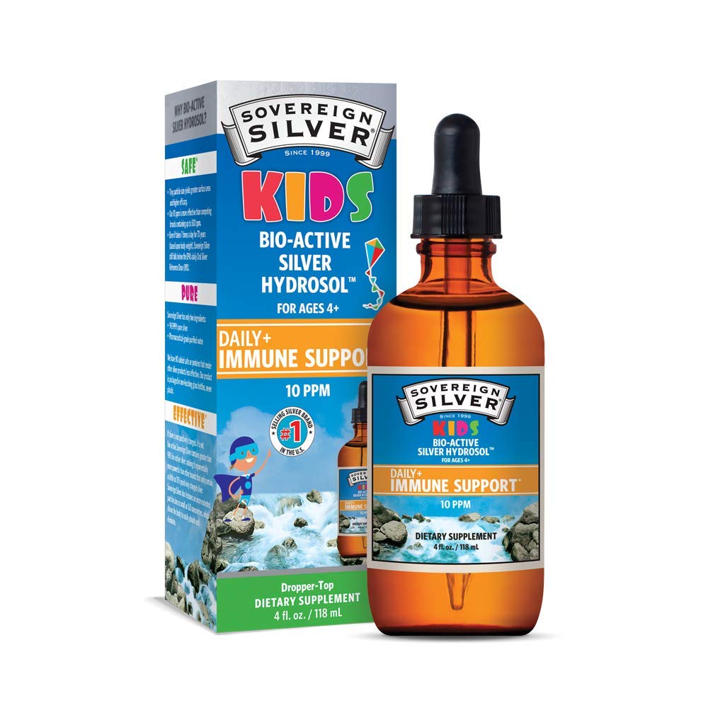 Sovereign Silver Kids Immune Support dropper bottle (4 oz / 118 mL)