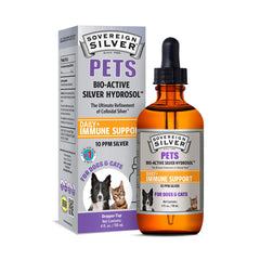 Sovereign Silver Pets Immune Support bottle with dropper