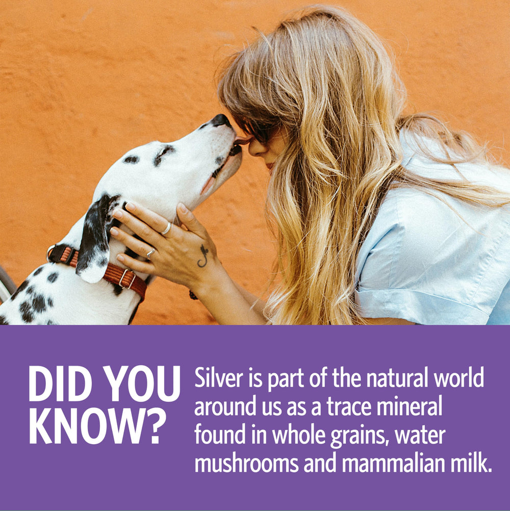 Packaging and bottle of Sovereign Silver Pets Immune Support