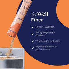 Triple fiber blend ingredients: Psyllium Husk, Guar Gum, Apple Pectin