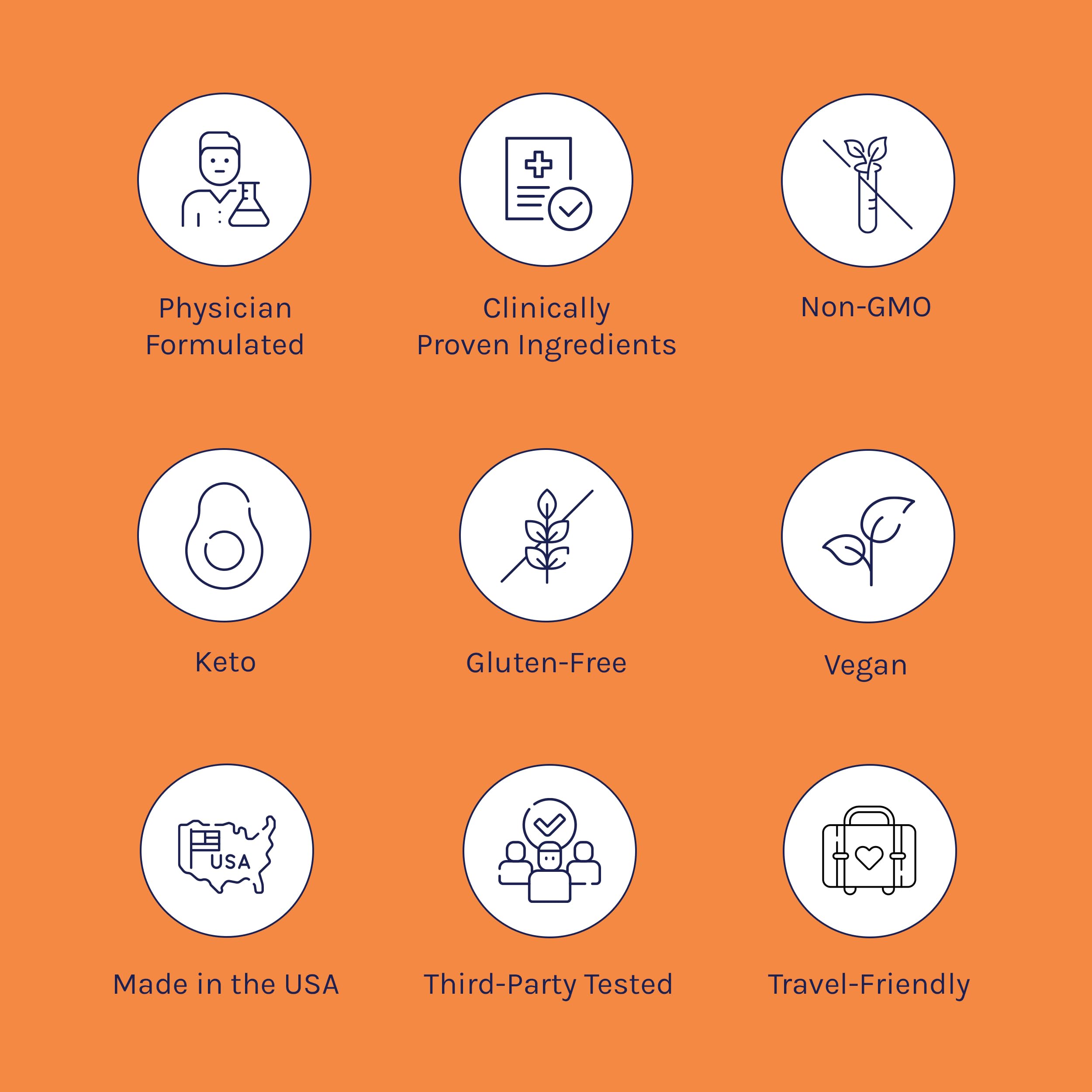 Apple Cinnamon flavor, vegan-friendly, keto-friendly, non-GMO