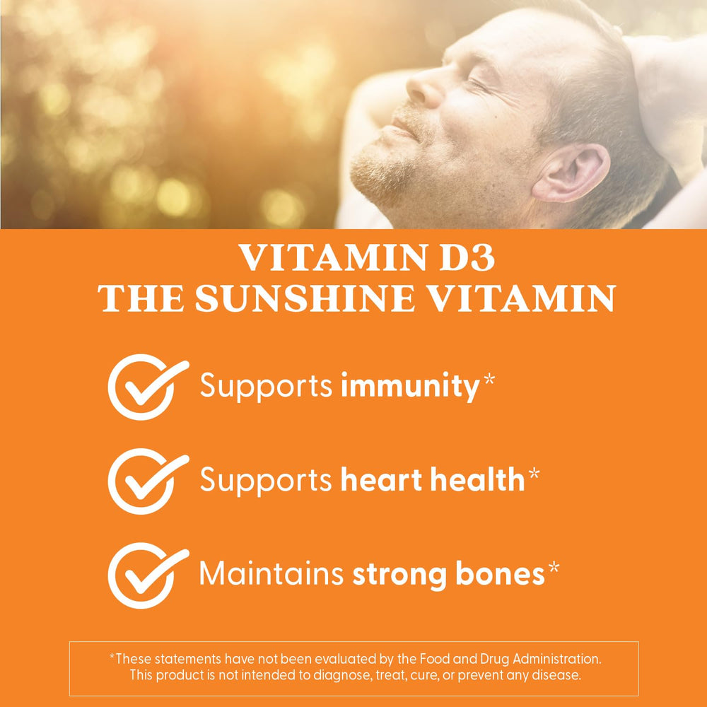 Soy-free Vitamin D3 5000 IU dietary supplement packaging