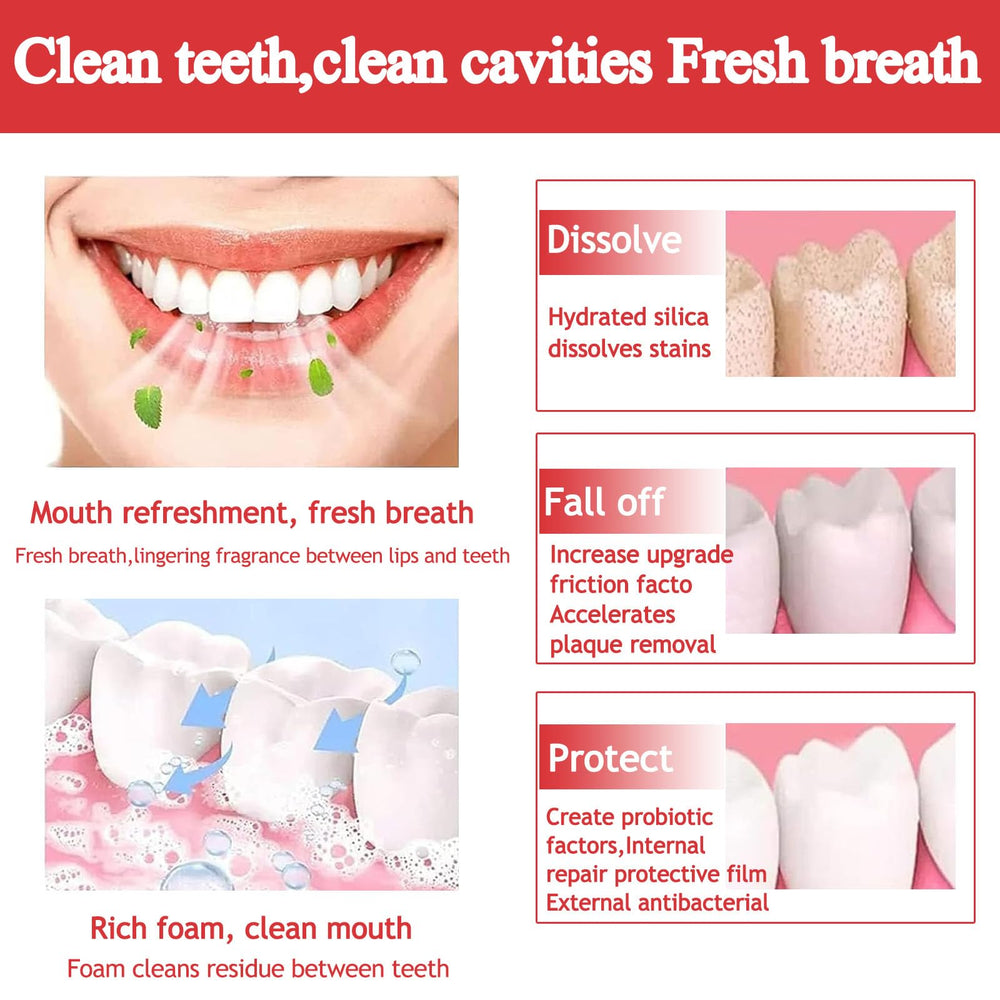 Teeth being deeply cleaned by SP-10 Probiotic Whitening Toothpaste
