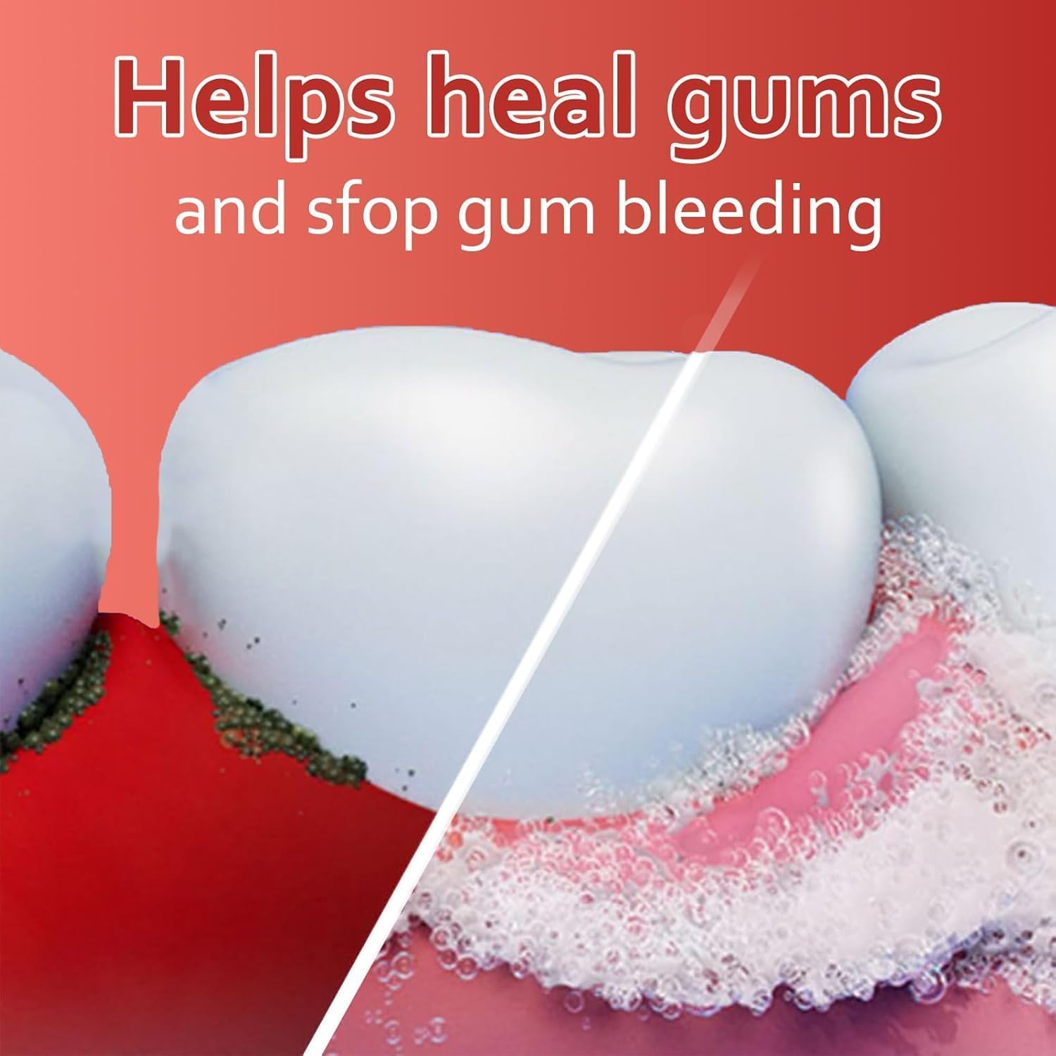 Double mint flavor accent on toothpaste tube