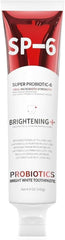 SP-6 Probiotic Whitening Toothpaste tube with 6 probiotic icons