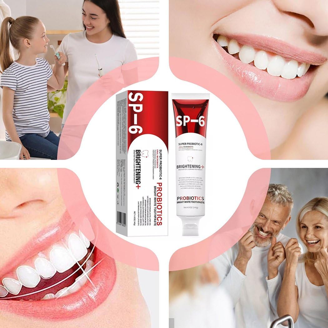 Toothpaste being dispensed onto a toothbrush showing enamel-friendly formula