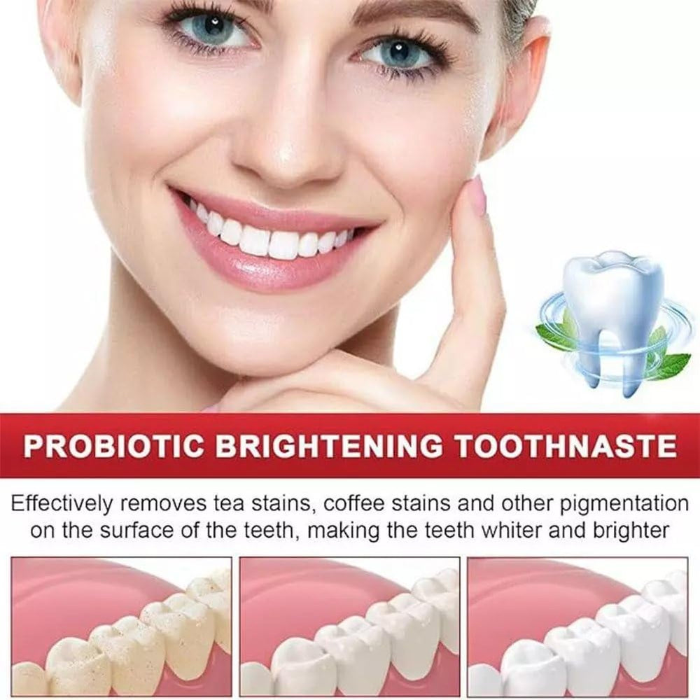 Toothpaste demonstrating surface stain removal