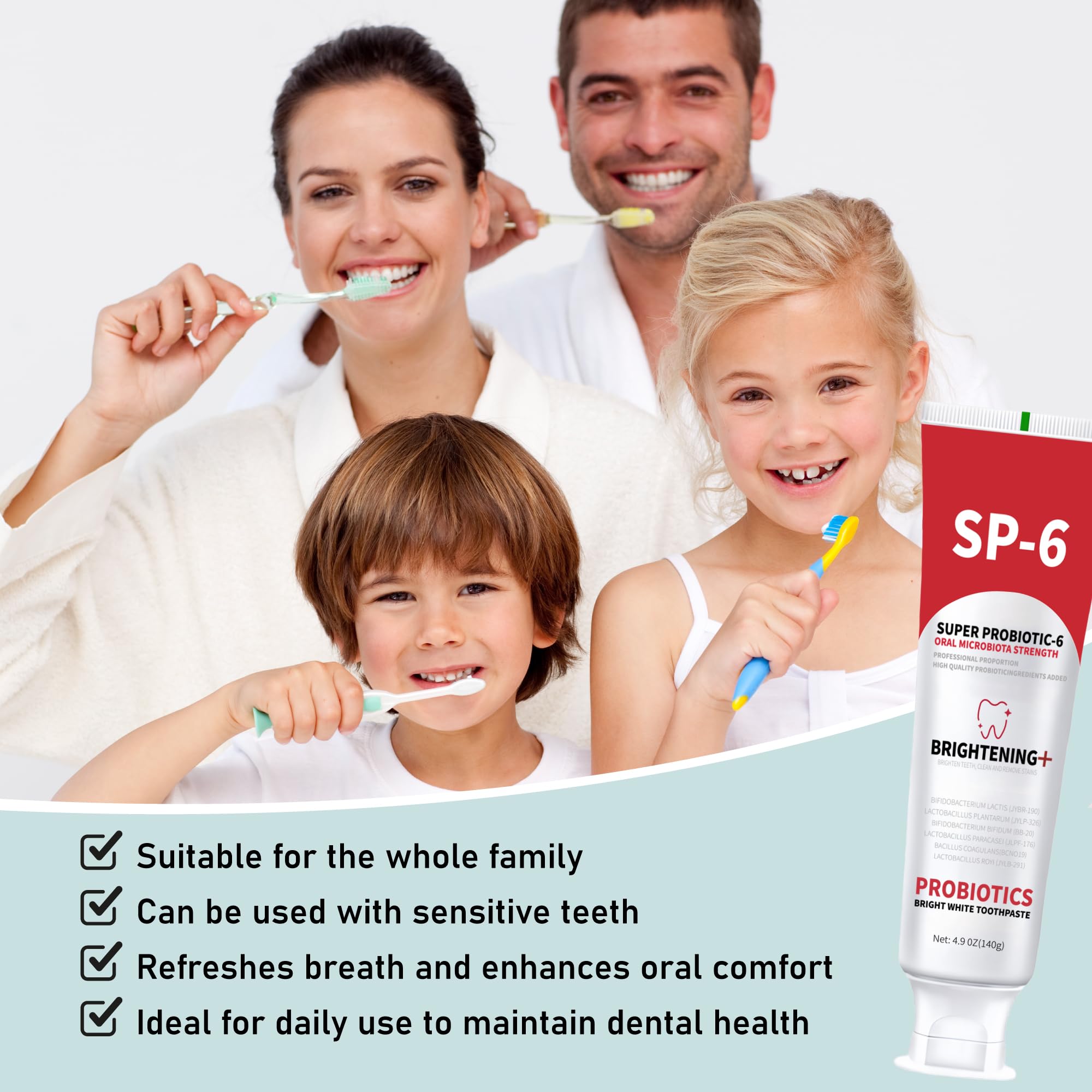 Gum health concept with probiotics