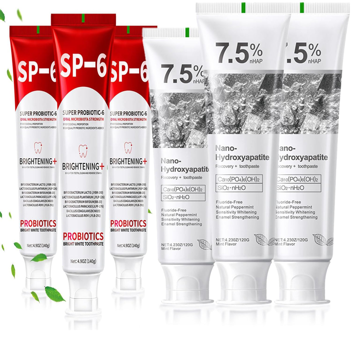 Hero shot of SP-6 Probiotics Whitening Toothpaste